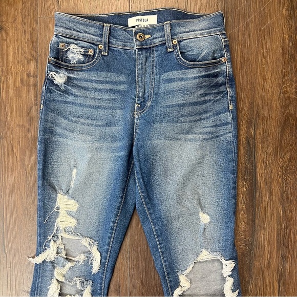 Pistola Monroe Split Raw Hem Skinny Jeans SZ 26/2 - Picture 5 of 7
